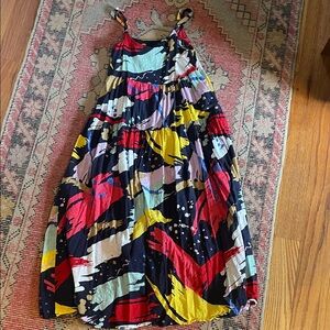 Color Splash Tiered Sundress - Multicolor